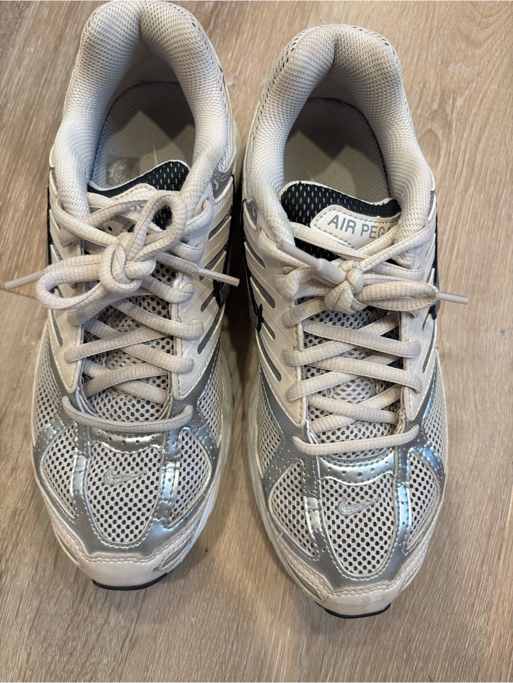 Women’s Silver/Beige Running Shoes - Picture 3 of 10